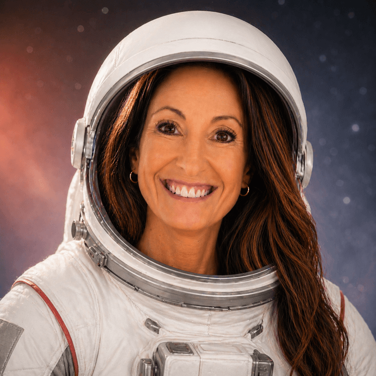 Dana Citron as an astronaut