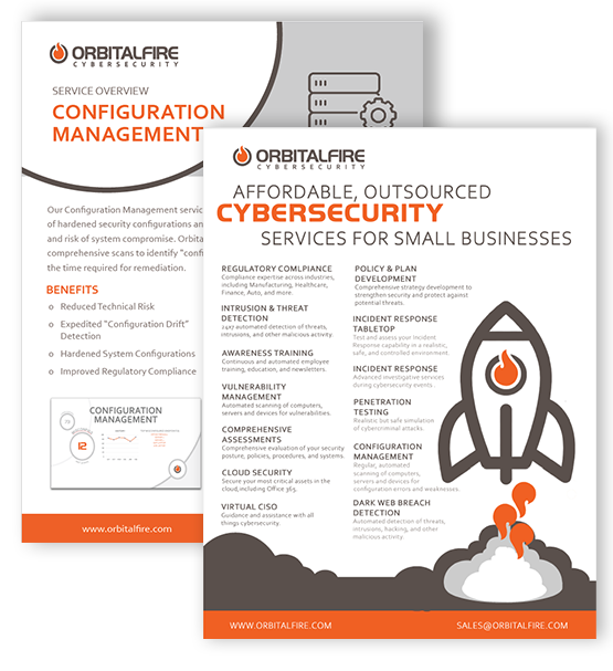 OrbitalFire Cybersecurity Configuration Management Services