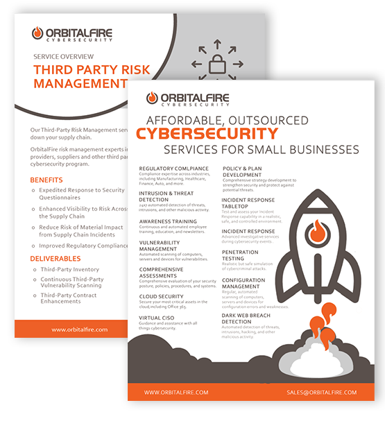 OrbitalFire Cybersecurity Third Party Risk Management Services