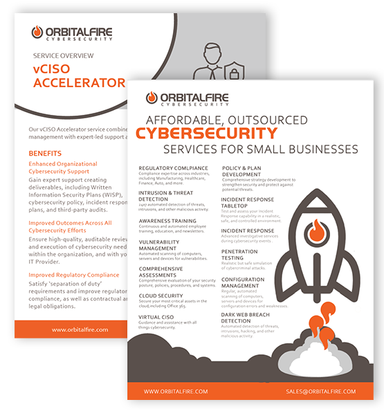 OrbitalFire Cybersecurity vCISO Accelerator Services