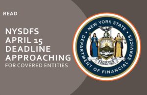 NYSDFS April 15 deadline for covered entities