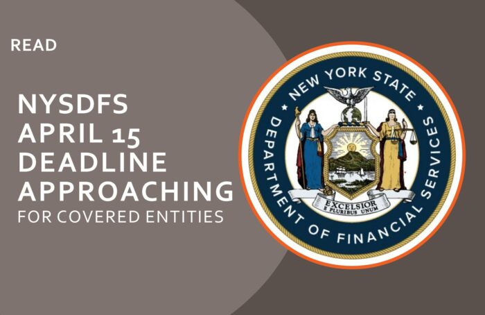 NYSDFS April 15 deadline for covered entities